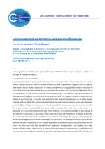 thumbnail of &lsquo;aménagement du territoire, une passion française.