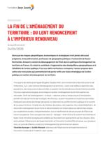 thumbnail of La fin de l&rsquo;aménagement du territoire.